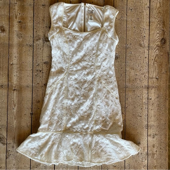 Vintage 90s Cache White Lace Dress - Size 4 | Romantic & Timeless - Picture 1 of 9